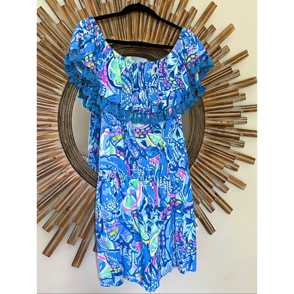 Lilly Pulitzer Off Shoulder La Fortuna Romper, size M